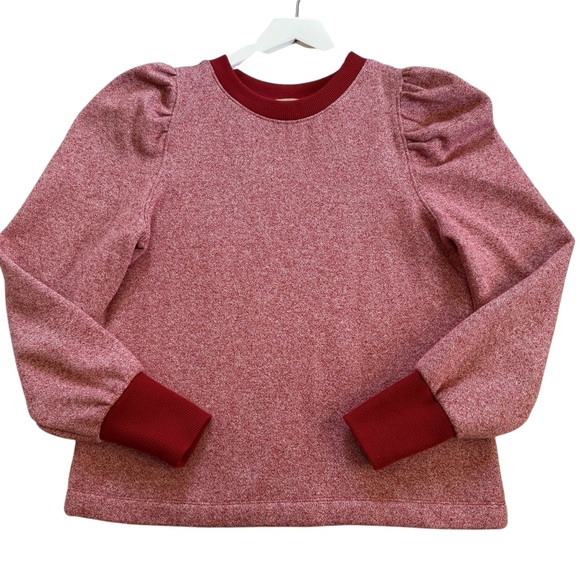 LOFT Red and White Patterned Sweater - Picture 16 of 16